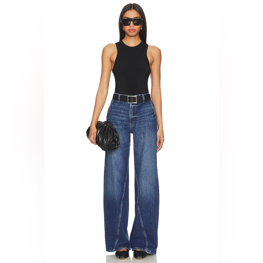 ANINE BING Noel Jersey Tank Top in Black
